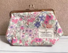 ハローキティ LIBERTY FABRICS 花柄 がま口ポーチのサムネイル