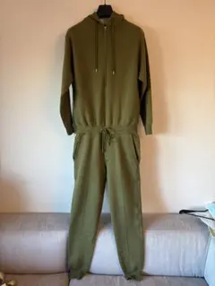 cABaN オリーブグリーン フード付きセットアップ