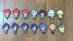 バラ売り⭕️￼カラフルピーチラバーキーホルダー14点セット￼