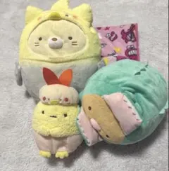 すみっコぐらしぬいぐるみ3点セットとんかつ・わに・えびフライのしっぽ