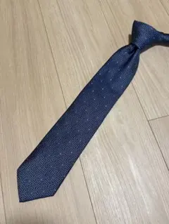 Yves Saint Laurentネクタイ ネイビー 小紋柄