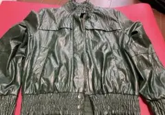 ZARA BASIC フェイクレザージャケット レディース