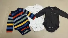 ベビーロンパース　ギャップ　コトリ　3着　80サイズ