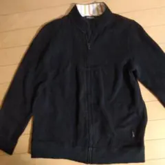 EASTBOY 黒 綿ジャケット ストライプ襟M～Lサイズ