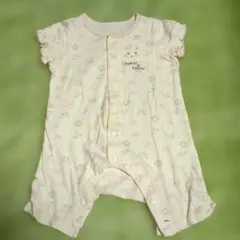 キムラタン　クーラクール　うさぎ　ピンク色ロンパース　新生児　60cm