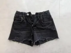 ZARA　キッズ　デニムショートパンツ　グレー　122
