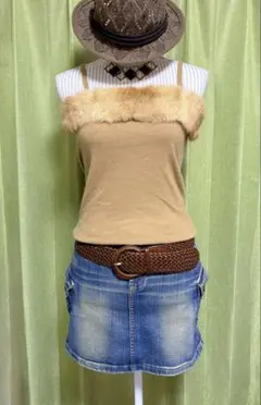 新品✨donightCaチューブトップ❣️✨00's／y2k／平成ギャル／森ガール