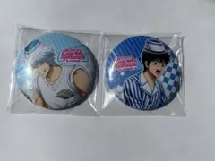 銀魂 坂田銀時 志村新八 アニメイトカフェ ぷにぷに缶バッジ 2個セット