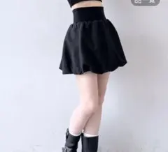 PAGEBOY バルーンミニスカート ブラック