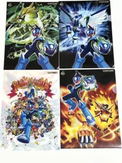 ロックマン20th 流星のロックマン クリアファイル 4種セット 未使用 