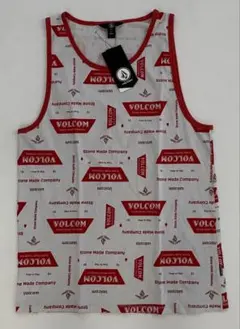 VOLCOM ポルコム タンクトップ 総柄 新品 L相当 ホワイトのサムネイル