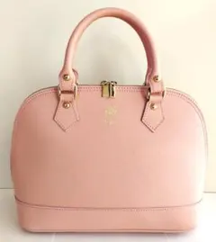 BORSE IN PELLE　本革　バッグ　イタリア製　ハンドバッグ　ピンク