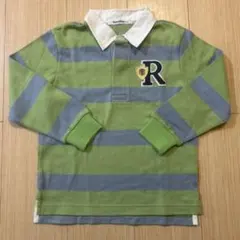 familiar／ポロシャツ／120サイズ／ストライプ