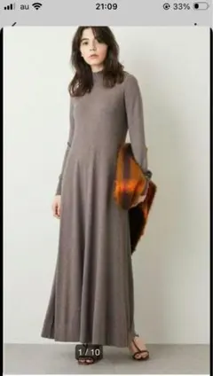 Whim Gazette ウィムガゼット ニットロングワンピース