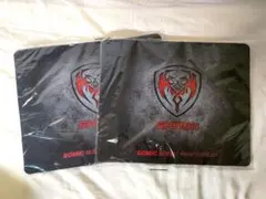 新品未開封 SOMiC 黒色 ブラック 双龍 盾デザイン マウスパッド2枚セット