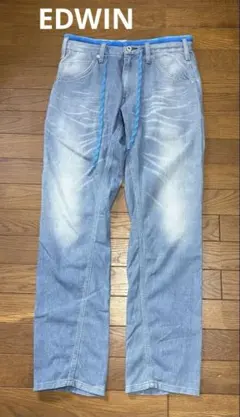 EDWIN エドウィン ジャージーズ ER107 ストレートデニム Sサイズ