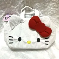 サンリオキャラクターズフェイスふわふわバッグ　キティー