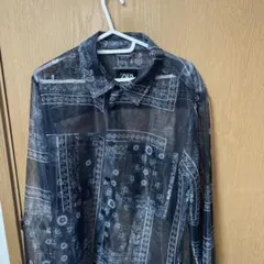 ザラ　総柄シャツ　ペーズリー柄