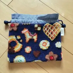 美品★ FEILER フェイラー 巾着 ポーチ フィーカタイム WEB限定カラー