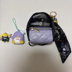スカーフ付きチャームリュック　クロミ・ガチャガチャおまけ付き