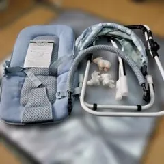 【美品】MELODY MOON バウンサーシート ブルーのサムネイル
