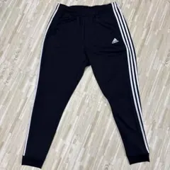 adidas ブラック トレーニングパンツ 3本ライン　サイズ２X L
