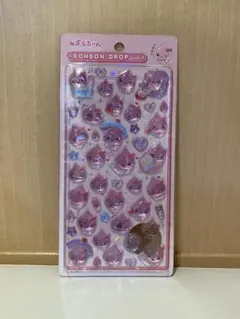 【正規品】ボンボンドロップシール　しずくちゃん　うるおいちゃん　ピンク