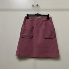 アナトリエ(ワールド) ポケットＡラインウールスカート　膝丈　38(M)