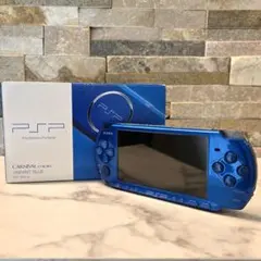美品　PSP 3000 本体 バイブラント ブルー 動作品　箱付き　SONY