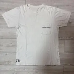 クロムハーツ 半袖Tシャツ フレアニー ポケットT バックロゴ 白 S 