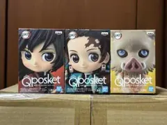 Qposket 鬼滅の刃 フィギュア 3体 竈門炭治郎 冨岡義勇 嘴平伊之助