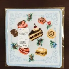 レイクアルスター シェニール織ハンカチ ケーキ柄 20×20cmのサムネイル