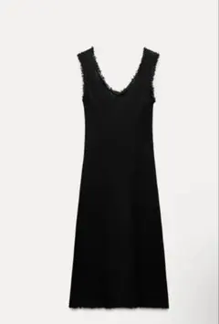 ZARA ZW COLLECTION カットオフ ミディ丈ワンピース