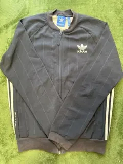 adidas ストライプ柄 ジップアップジャケット