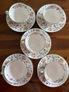 MINTON ミントン ハドンホール ティーカップ＆ソーサー5客