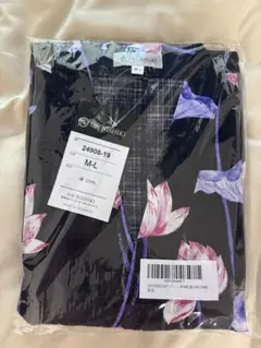 ON NISHIKI レディース甚平 蓮柄 ネイビー M-L