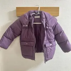値下げH&M パープル ダウンコート