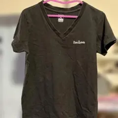 BEN DAVIS Vネック Tシャツ ブラックのサムネイル