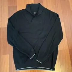 Paul Smith ブラック Vネックセーター XL