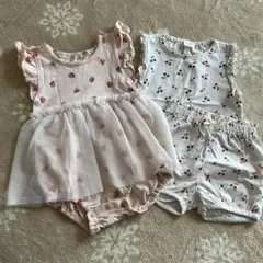 ベビーロンパースセット 80サイズ　2種類　アカチャンホンポ