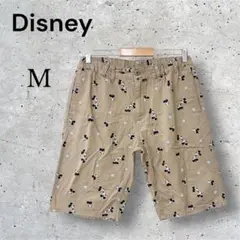 ディズニー ミッキーミニ柄チノハーフパンツ オシャレ カジュアル 旅行 総柄