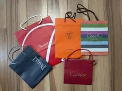 ハイブランド ショッピングバッグ 5セット