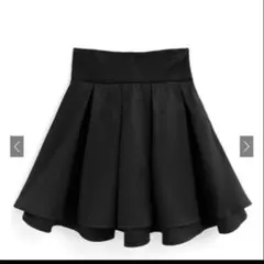インパン付きハイウエストプリーツミニスカート GRL S ブラック
