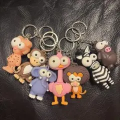 動物 アニマル キーホルダー 7個セット