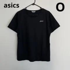asics レディース スポーツTシャツ 黒 ピンク O 仕事着 ランニング