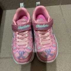 SKECHERS スニーカー ピンク 17cm
