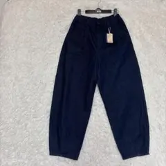 ⭐︎新品タグ付き⭐︎スタジオクリップ　エコデニムスラウチパンツ　M インディゴ