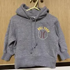 シップスキッズ　SHIPS 　グレー　パーカー　男の子　９０　ベースボール　野球