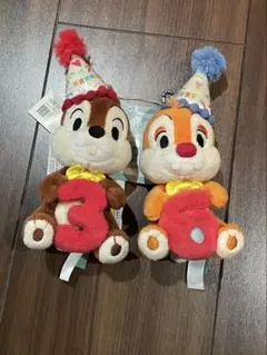 東京ディズニーリゾート　36th限定　チップとデールのぬいぐるみピンバッチ