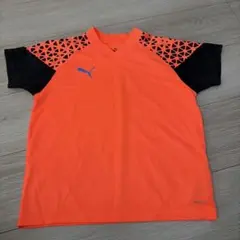 PUMA プラクティスシャツ 130 蛍光オレンジ